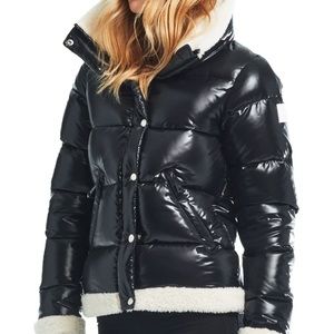 SAM. Gigi Shearling Trimmed Puffer Jacket